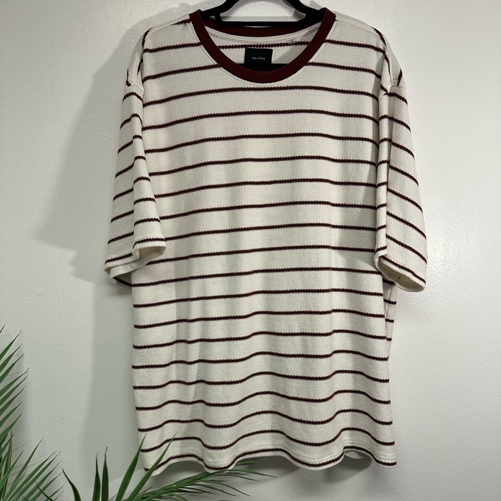 Pacsun Island Textured Stripe T-Shirt